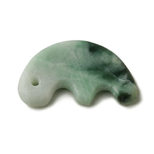 糸魚川翡翠 勾玉 複雑な紋様 勾玉／青色（入コン沢）ヒスイ | 糸魚川