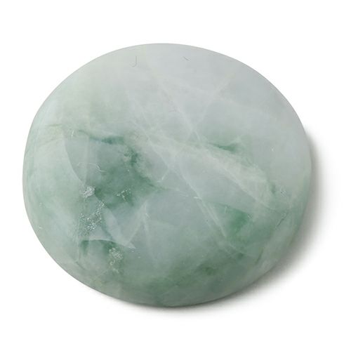 少し厚めの重厚感・透明感あり・艶美麗】（高品質淡緑色ヒスイ）糸魚川