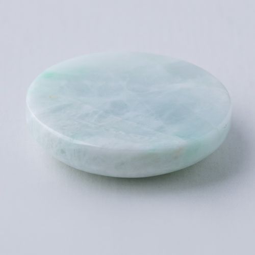 月のような透明感・艶美麗】（高品質白色ヒスイ）糸魚川天然翡翠守り石 