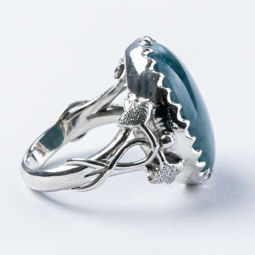 翡翠シルバーリング