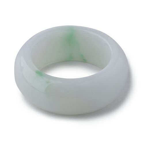 9号・ほんのり浮かぶ緑・透明感良し・艶美麗】（高品質白色ヒスイ