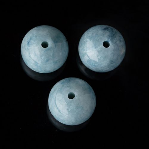 青色8mm玉・1玉より購入可能です】（高品質青色ヒスイ）糸魚川