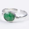 翡翠シルバーリング