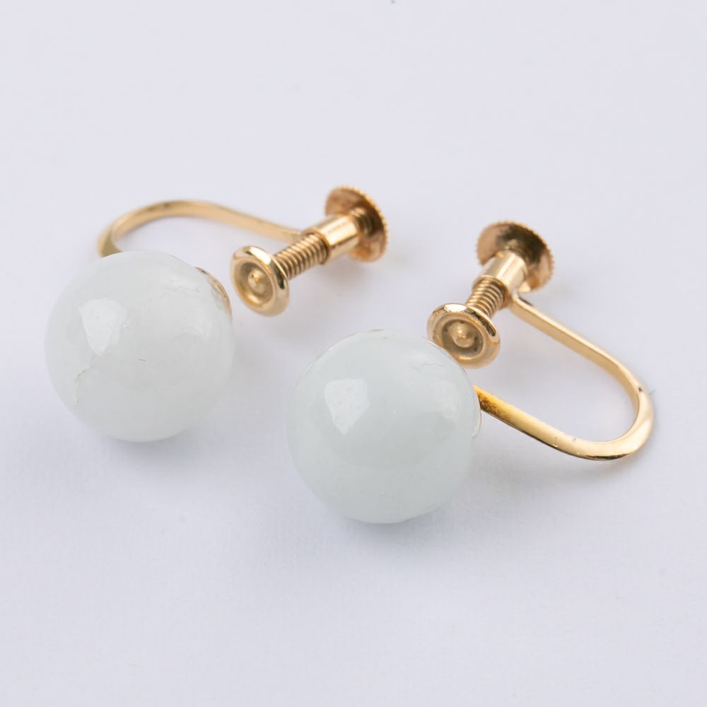 翡翠イヤリング