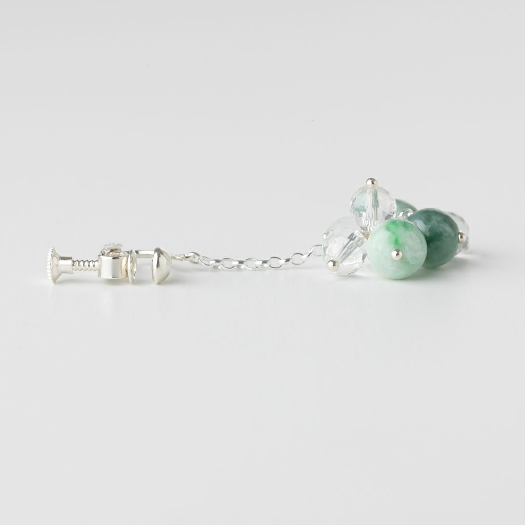 翡翠イヤリング