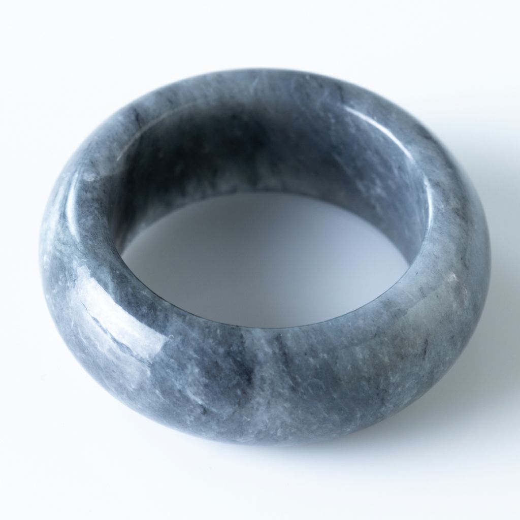 指輪／黒・グレー色ヒスイ | 糸魚川翡翠工房こたき