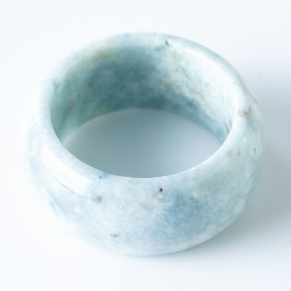 糸魚川翡翠リング(20号サイズ) 20号・艶美麗】（高品質濃緑色ヒスイ）糸魚川天然翡翠指輪