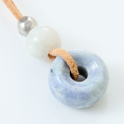 シルバーペンダント／紫・ラベンダー色ヒスイ | 糸魚川翡翠工房